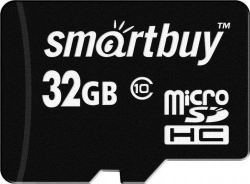 Карта памяти  Smartbuy MicroSDHC 32GB Class10 LE + адаптер