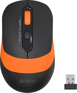 Мышь компьютерная A4TECH Fstyler FG10 черный/оранжевый