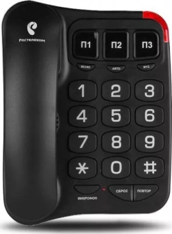 Проводной телефон TeXet TX-214 черный
