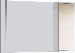Шкаф-зеркало Aqwella Майами 100 дуб сонома/белый (Mai.02.07, Mai.04.25)