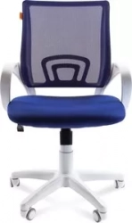 Кресло офисное CHAIRMAN 696 белый пластик TW-10/TW-05 синий