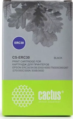 Расходный материал для печати CACTUS CS-ERC30 черный