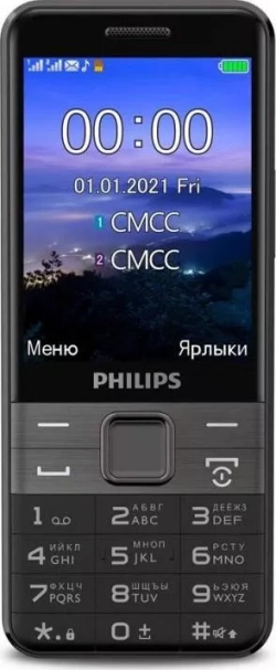 Смартфон PHILIPS E590 Xenium 64Mb черный