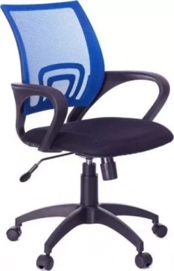 Кресло офисное  Яр Sti-Ko44/LT/blue спинка сетка синий, сиденье черный, на пиастре