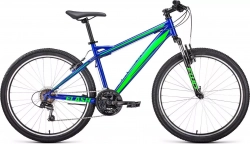 Велосипед FORWARD FLASH 26 1.0 синий/ярко-зеленый (RBK22FW26660)