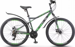 Велосипед STELS Navigator-710 MD 27.5 V020 Антрацитовый/зелёный/чёрный (LU093864*LU085137*16)