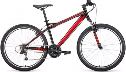 Велосипед FORWARD FLASH 26 1.0 черный/красный (RBK22FW26659)