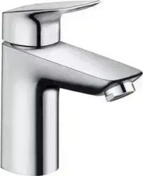 Смеситель для раковины Hansgrohe Logis 100 на 1 отверстие гладкий корпус (71101000)