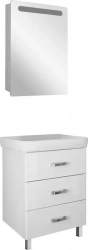 Мебель для ванной Mixline Стив 80 три ящика, белая