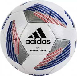 Мяч футбольный ADIDAS Tiro Competition FS0392, р.5, 32 пан., FIFA Pro, бело-синий