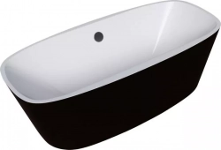 Акриловая ванна GROSSMAN 150х75 отдельностоящая, черная (GR-2801B)
