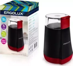 Кофемолка  Ergolux ELX-CG02-С43 черно-красная
