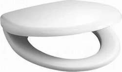 Сиденье для унитаза Jika Lyra Plus с крышкой, ANTIBAK, дюропласт, стальные петли (9338.0 300 063)