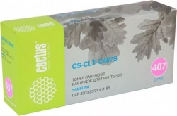 Картридж CACTUS Расходный материал для печати CS-CLT-C407S голубой
