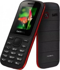 Смартфон TeXet teXet TM-130 черный-красный