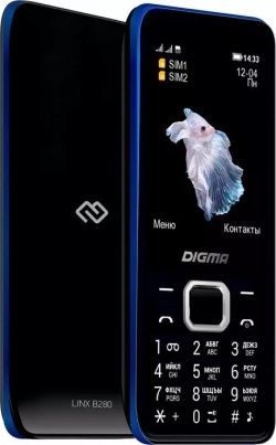 Мобильный телефон DIGMA LINX B280 32Mb черный моноблок 2.8" (LT2072PM)