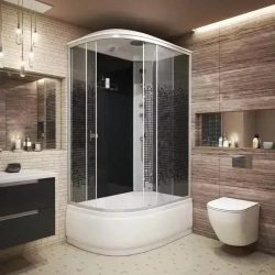 Душевая кабина NIAGARA NG-7510-14R BLACK 120х80х215 правая