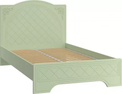 Кровать COMPASS Соня Премиум СО-31К с ламелью и опорами зеленый/силк грасс