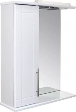 Зеркальный шкаф Mixline Вилена 55х70 левый, белый (4640030868797)