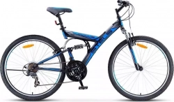 Велосипед STELS взрослый Focus V 26 18-SP V030 18 Темно-синий/синий (LU086305*LU083836)