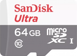 Карта памяти SANDISK microSDXC 64Gb Class10 SDSQUNR-064G-GN3MN Ultra Light