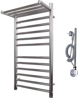 Полотенцесушитель электрический Point П11 500х800 с полкой хром (PN10158SPE)