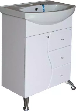 Тумба с раковиной Mixline с Венеция 60х44 белая (4630099745566, 4620008196114)