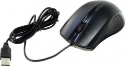 Мышь компьютерная OKLICK 225M черный/синий USB