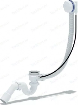 Слив-перелив для ванны АНИ пласт 580 мм, ручка пластик белый (EM511)