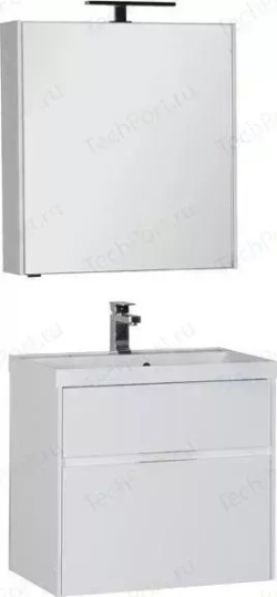 Мебель для ванной AQUANET Латина 70 два ящика, белый