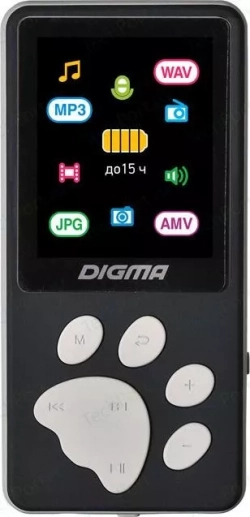 MP3 плеер DIGMA S4 8Gb black/grey