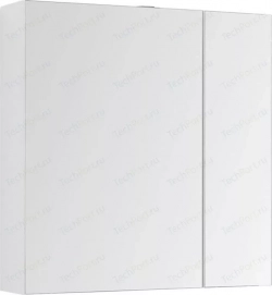 Зеркальный шкаф AQUANET Йорк 85 белый (202089)