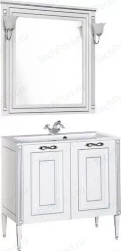 Мебель для ванной AQUANET Паола 90 белый/серебро