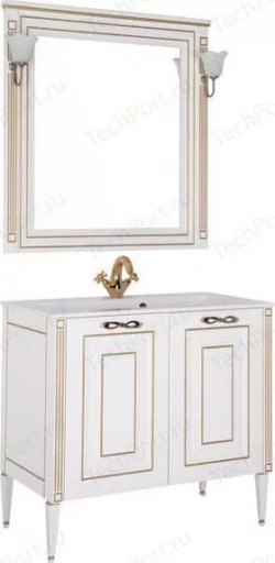 Мебель для ванной AQUANET Паола 90 белый/золото