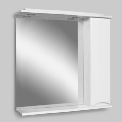 Шкаф-зеркало Am.Pm Like 80 правый, с подсветкой, белый глянец (M80MPR0801WG)