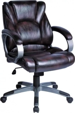 Кресло офисное Brabix Eldorado EX-504 экокожа, коричневое, 530875