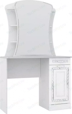 Столик туалетный Комфорт - S Стол Гертруда М6 белая лиственница/ясень жемчужный