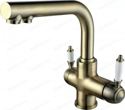 Смеситель для кухни LEMARK с подключением к фильтру с питьевой водой (LM4861B)