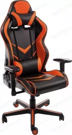 Кресло офисное Woodville Racer черное/оранжевое