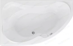 Акриловая ванна AQUANET Capri 160x100 L каркас слив-перелив, левая, без гидромассажа (174403)