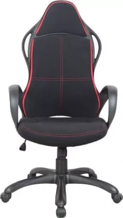 Кресло офисное Brabix Force EX-516 ткань черное/вставки красные 531571