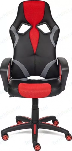 Кресло офисное TetChair RUNNER кож/зам/ткань, черный/красный, 36-6/tw08/tw-12