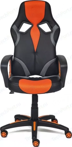 Кресло офисное TetChair RUNNER кож/зам/ткань, черный/оранжевый, 36-6/tw07/tw-12