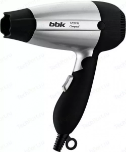 Фен BBK BHD1200 черный/серебро