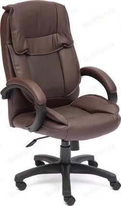 Кресло офисное TetChair OREON кож/зам коричневый/коричневый перфорированный 36-36/36-36/06