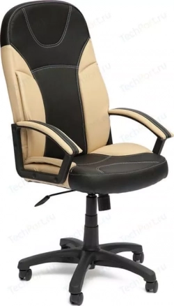 Кресло офисное TetChair TWISTER кож.зам 36-6/36-34 черный/бежевый