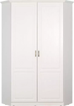 Шкаф для одежды Моби Ливерпуль 13.124 ясень ваниль/белый с карнизом