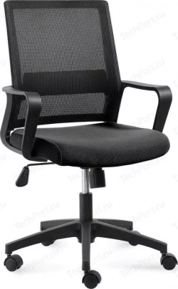 Кресло офисное NORDEN Бит черный пластик/черная сетка/черная ткань