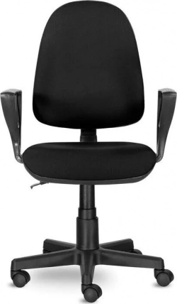 Кресло офисное Brabix Prestige Ergo MG-311 регулируемая эргономичная спинка/кожзам черное 531877