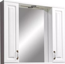 Шкаф-зеркало Stella Polar Кармела 90/С ольха белая (SP-00000186)